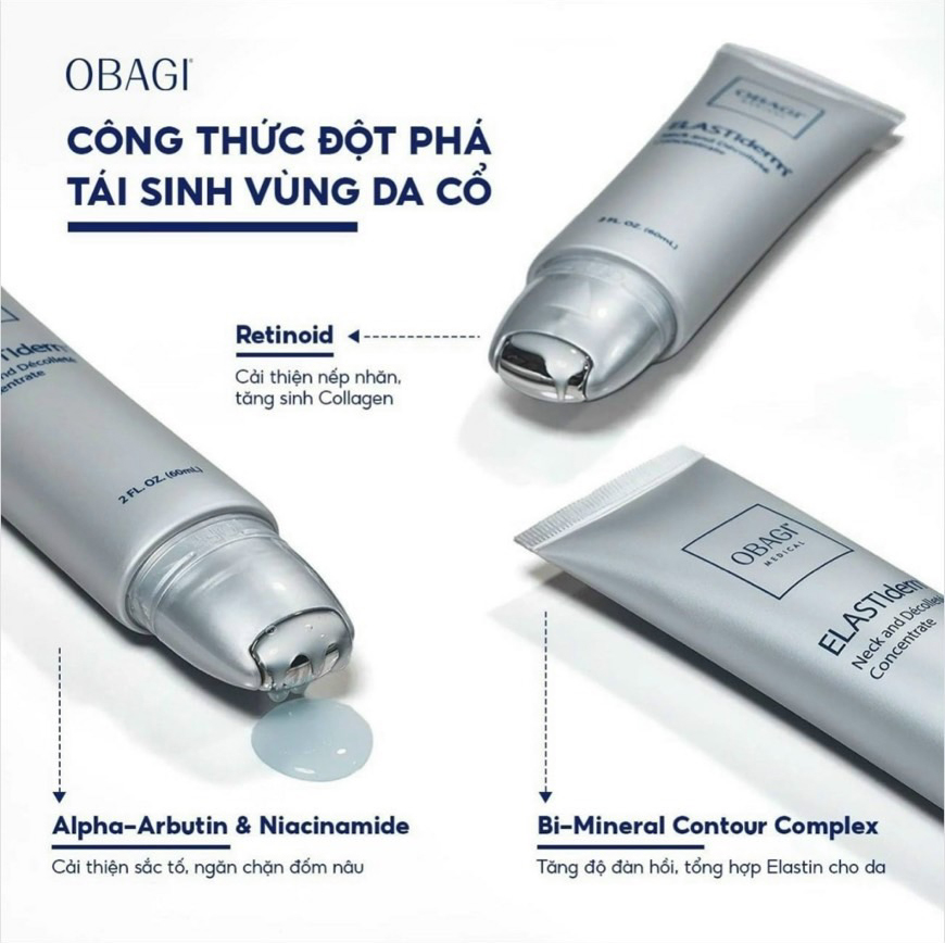 Serum dưỡng da vùng cổ Obagi Elastiderm Neck And Décolleté Concentrate