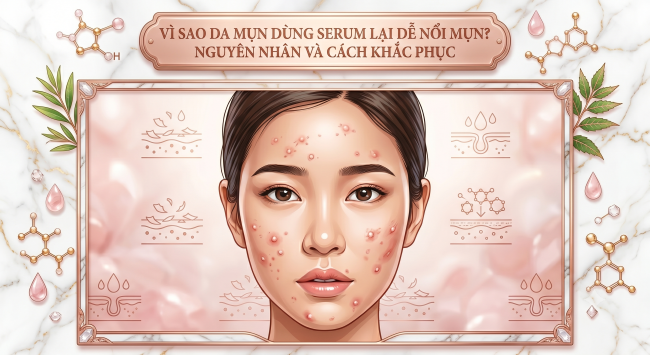 Vì Sao Da Mụn Dùng Serum Lại Dễ Nổi Mụn? Nguyên Nhân Và Cách Khắc Phục