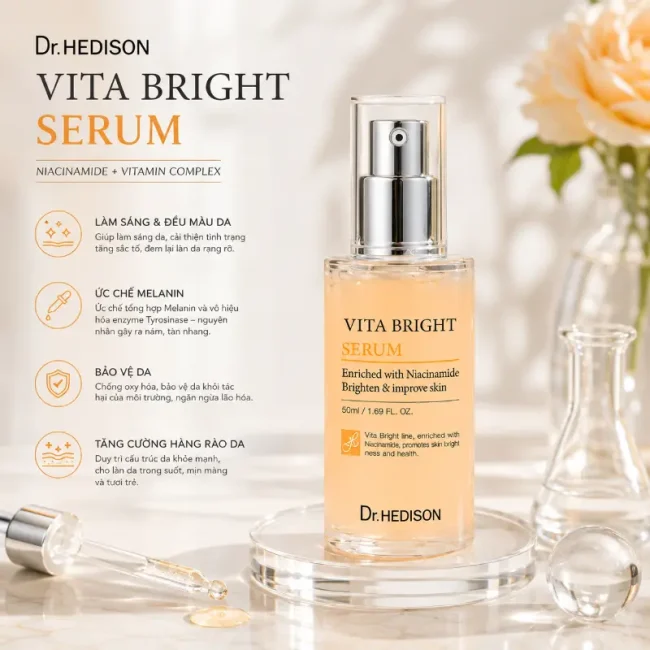 Huyết thanh dưỡng trắng da Dr.Hedison Vita Bright Serum