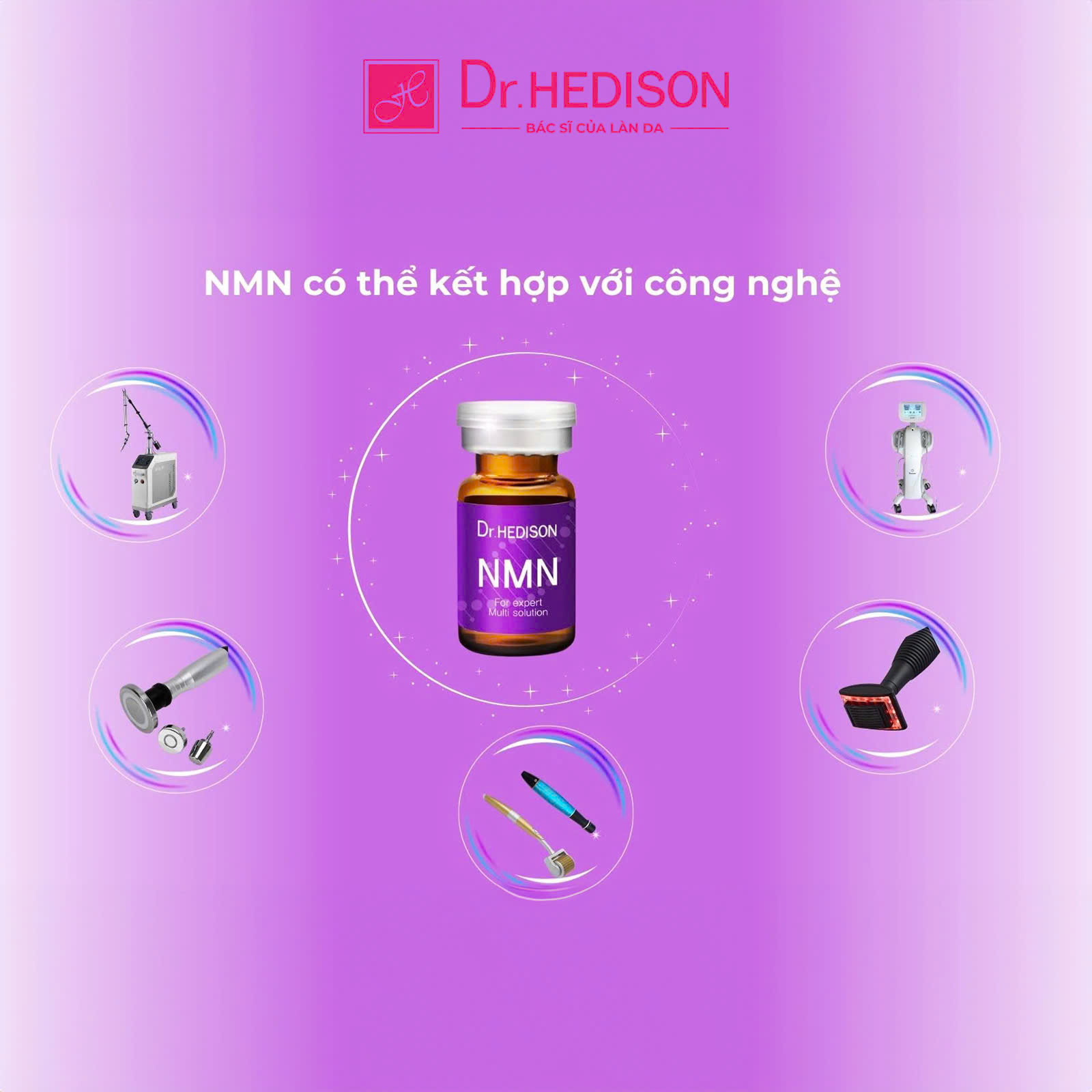 Huyết thanh trẻ hoá, khoẻ da Dr.Hedison NMN Peptide