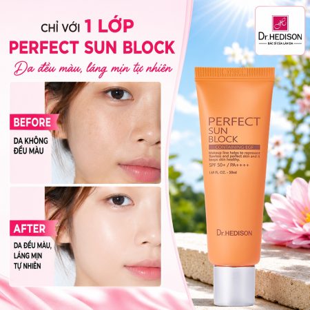 Kem chống nắng không trôi Dr.Hedison Perfect Sun Block