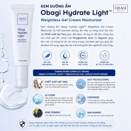 Kem dưỡng ẩm dịu nhẹ Obagi Hydrate Light™ Gel Cream