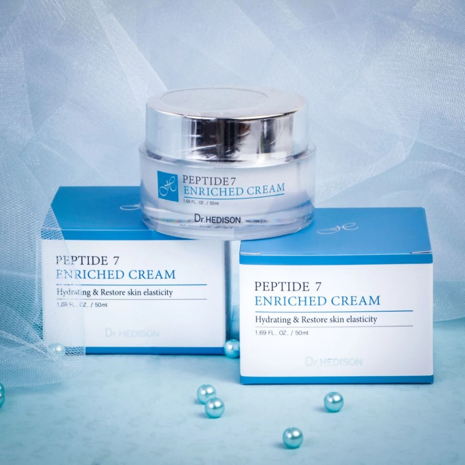 Kem dưỡng giảm nếp nhăn Dr.Hedison Peptide 7 Enriched Cream