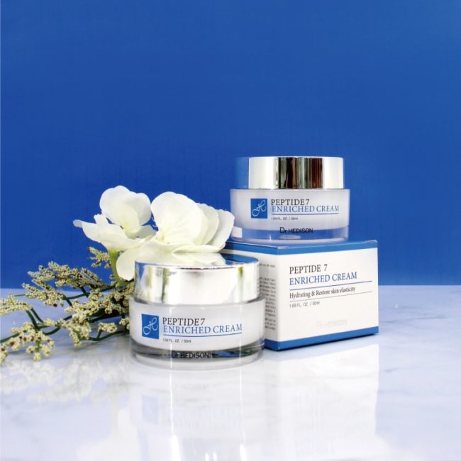 Kem dưỡng giảm nếp nhăn Dr.Hedison Peptide 7 Enriched Cream