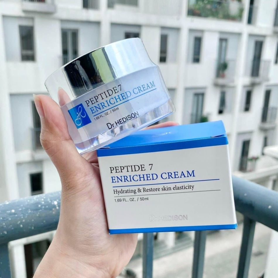 Kem dưỡng giảm nếp nhăn Dr.Hedison Peptide 7 Enriched Cream
