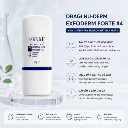 Kem dưỡng tẩy tế bào chết ban ngày Obagi AHA Nu-Derm Exfoderm Forte