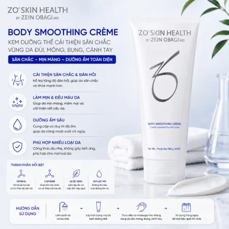 Kem dưỡng thể cải thiện săn chắc vùng da đùi, mông, bụng, cánh tay ZO Skin Health Body Smoothing Creme