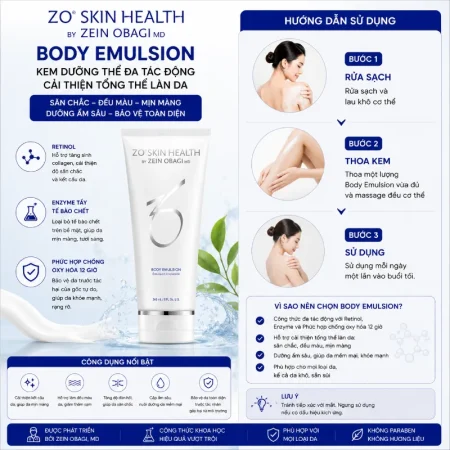 Kem dưỡng thể đa tác động cải thiện tổng thể làn da ZO Skin Health Body Emulsion