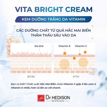 Kem dưỡng trắng da Dr.Hedison Vita – Bright Cream