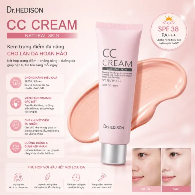 Kem trang điểm Dr.Hedison CC Cream