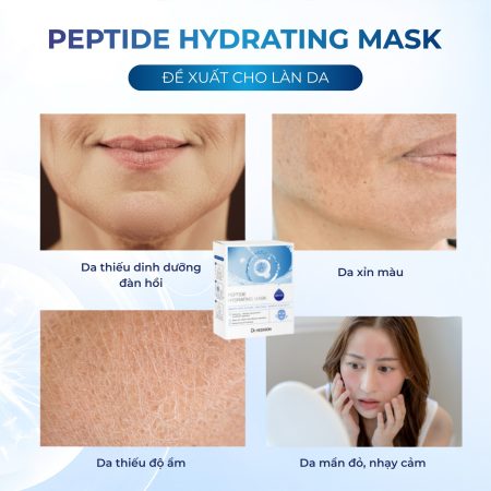 Mặt nạ giảm kích ứng Dr.Hedison Peptide Hydrating Mask (23gX10ea)