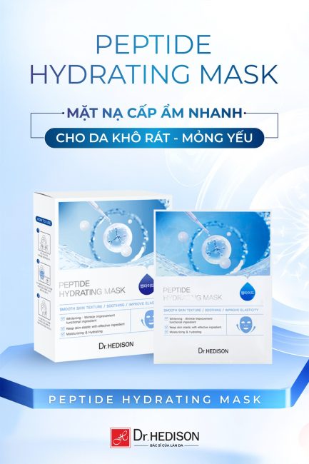 Mặt nạ giảm kích ứng Dr.Hedison Peptide Hydrating Mask (23gX10ea)