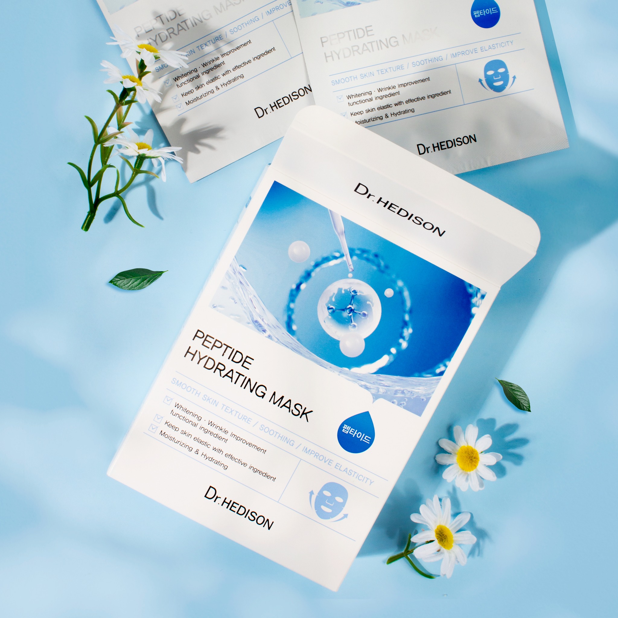 Mặt nạ giảm kích ứng Dr.Hedison Peptide Hydrating Mask (23gX10ea)