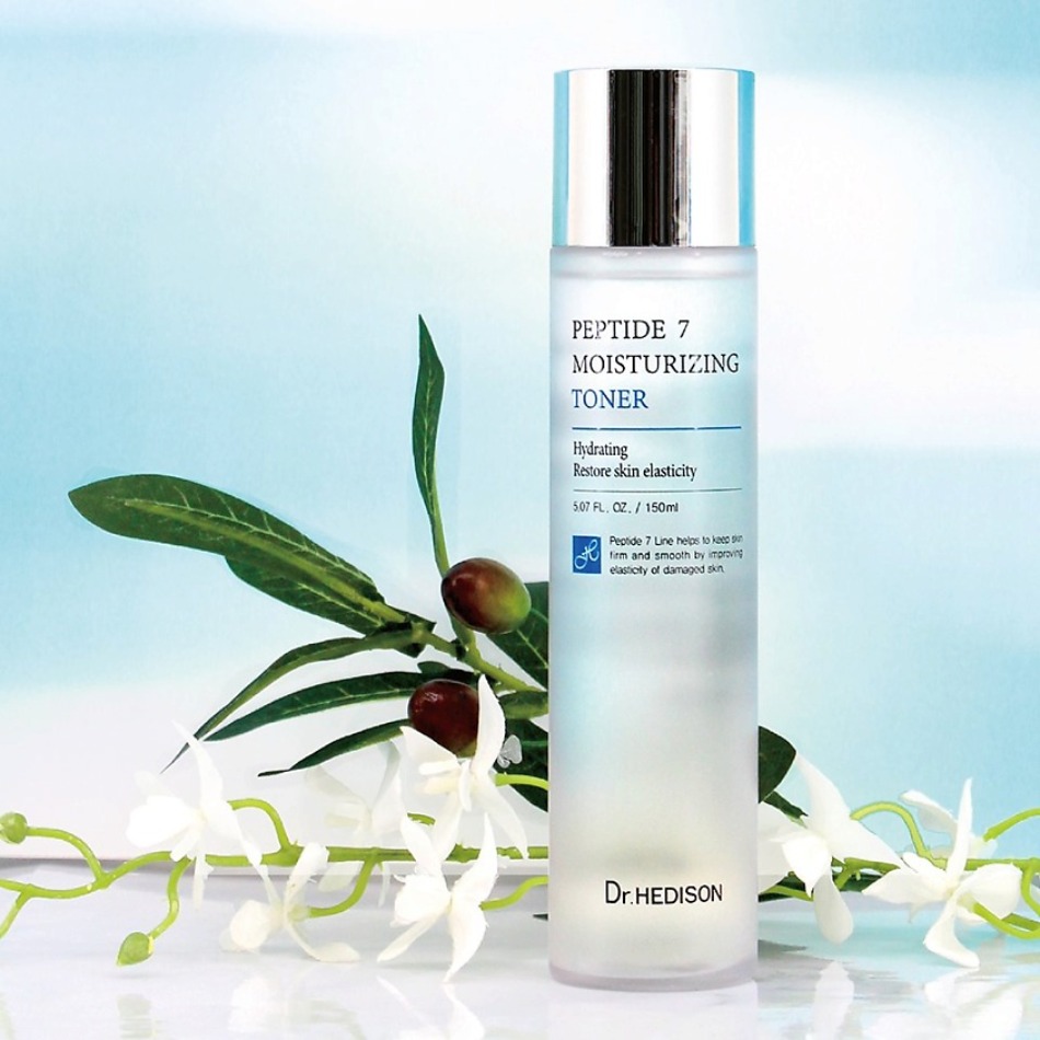 Nước hoa hồng giảm nếp nhăn Dr.Hedison Peptide 7 Moisturizing Toner