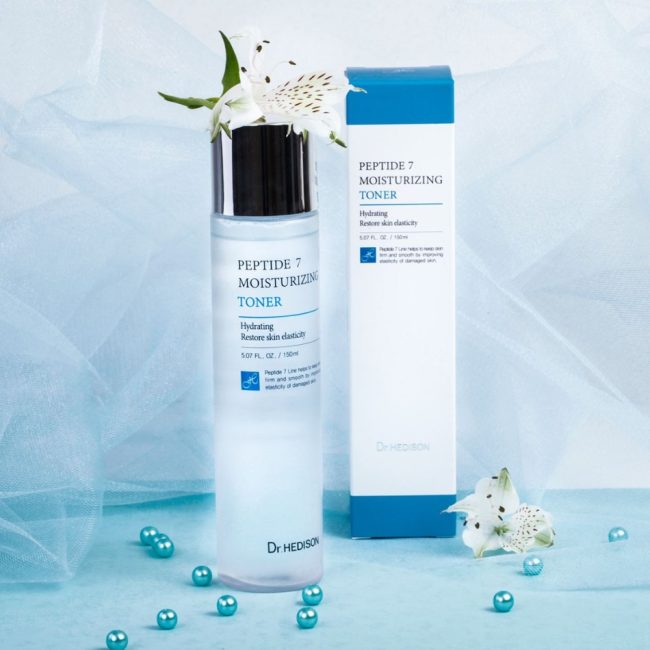 Nước hoa hồng giảm nếp nhăn Dr.Hedison Peptide 7 Moisturizing Toner