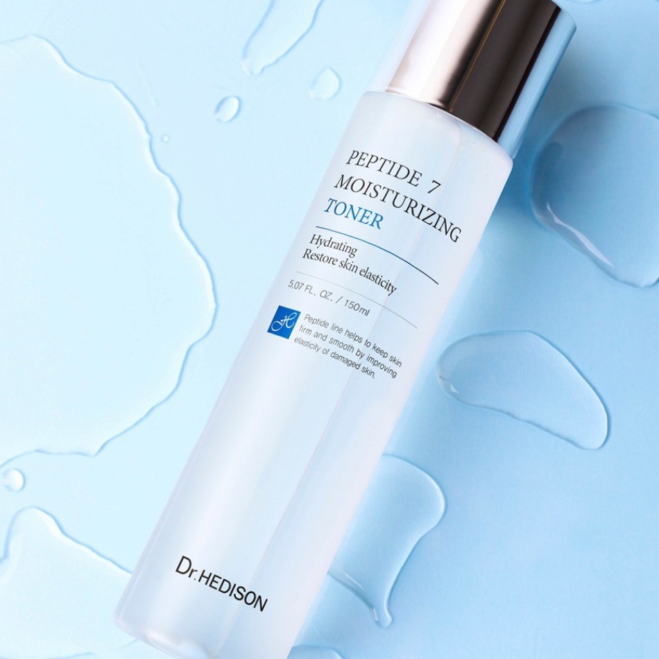Nước hoa hồng giảm nếp nhăn Dr.Hedison Peptide 7 Moisturizing Toner