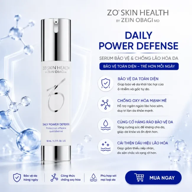 Serum bảo vệ và chống lão hoá da ZO Skin Health Daily Power Defense