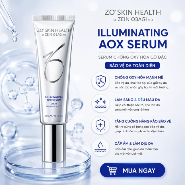 Serum chống oxy hóa cô đặc bảo vệ da ZO Skin Health Illuminating Aox Serum