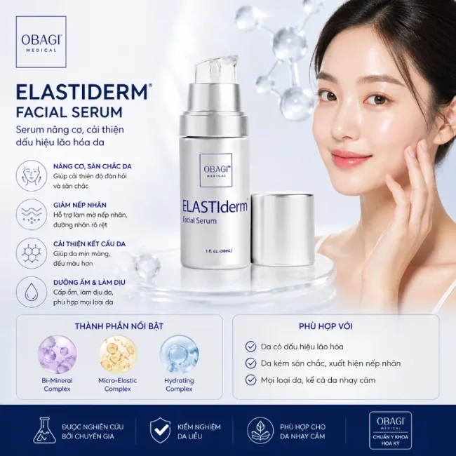 Serum nâng cơ cải thiện dấu hiệu lão hoá da Obagi Elastiderm Facial