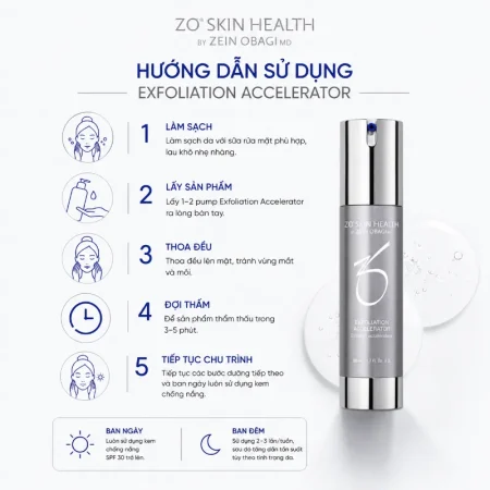 Serum tẩy tế bào chết làm dịu hỗ trợ da ZO Skin Health Exfoliation Accelerator