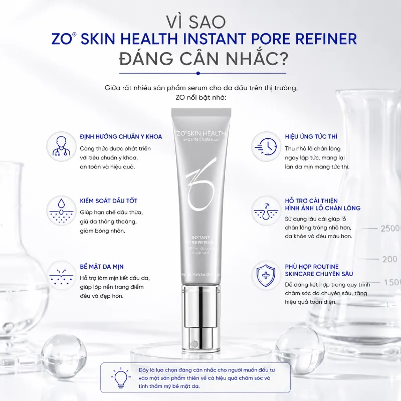 Serum thu nhỏ lỗ chân lông ZO Skin Health Instant Pore Refiner