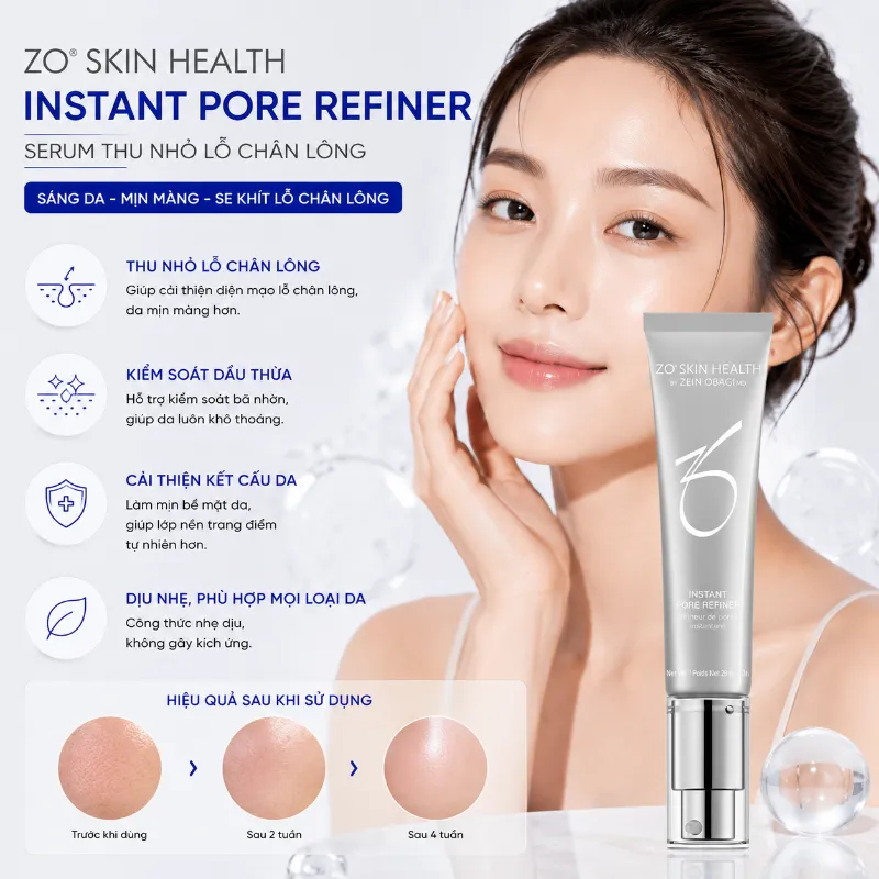 Serum thu nhỏ lỗ chân lông ZO Skin Health Instant Pore Refiner