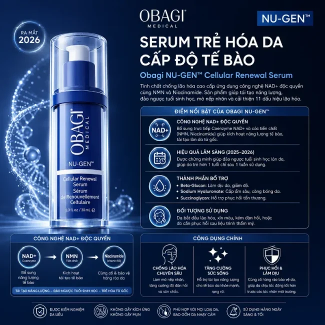 Serum trẻ hoá da cấp độ tế bào Obagi NU-GEN™