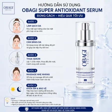 Tinh chất dưỡng bảo vệ sáng da Obagi Suzanobagimd® Super Antioxidant