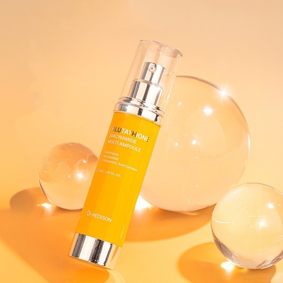 Tinh chất hỗ trợ da sáng mịn, săn chắc Dr.Hedison Glutathione Niacinamide Multi Ampoule